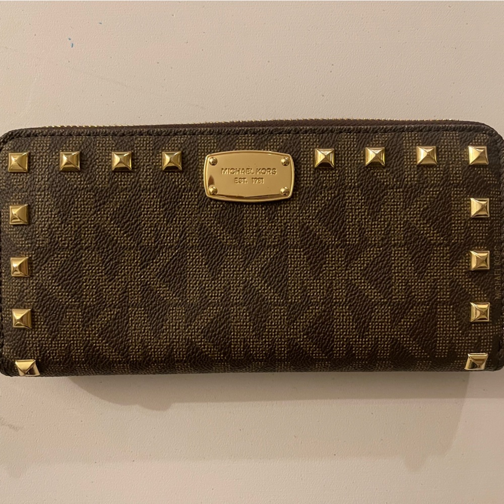 Michael Kors Studded Leather Wallet